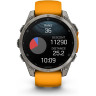Смарт-часы GARMIN FENIX 8 – 47 мм, AMOLED Sapphire, титан с силиконовым ремешком цвета Spark Orange/Graphite 010-02904-11